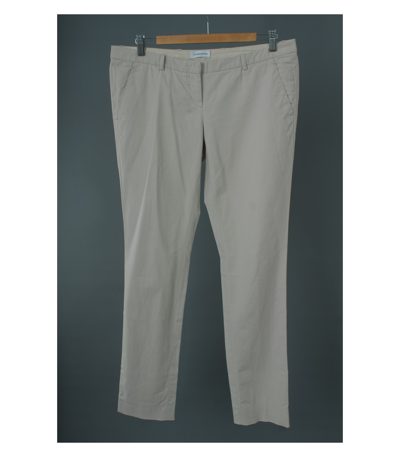COSTUME NATIONAL Damen Hose Gr. DE 40 Beige Baumwolle Seide