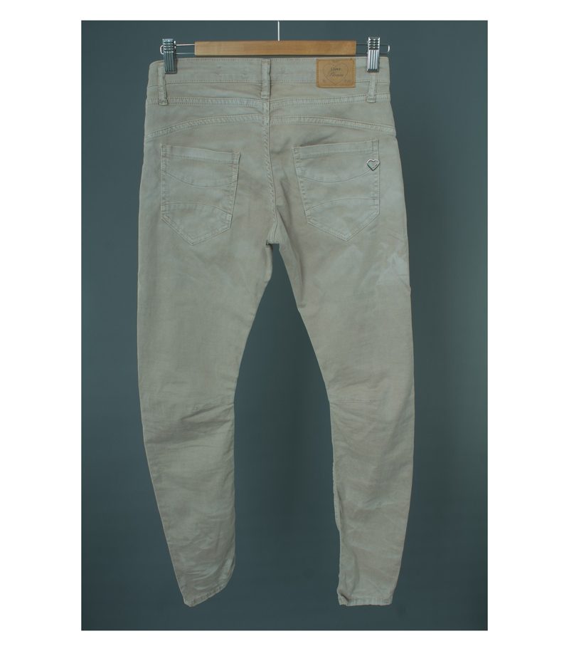 Damen Jeans Hose Gr. DE 36 Beigegrau Baumwolle – Foto 2