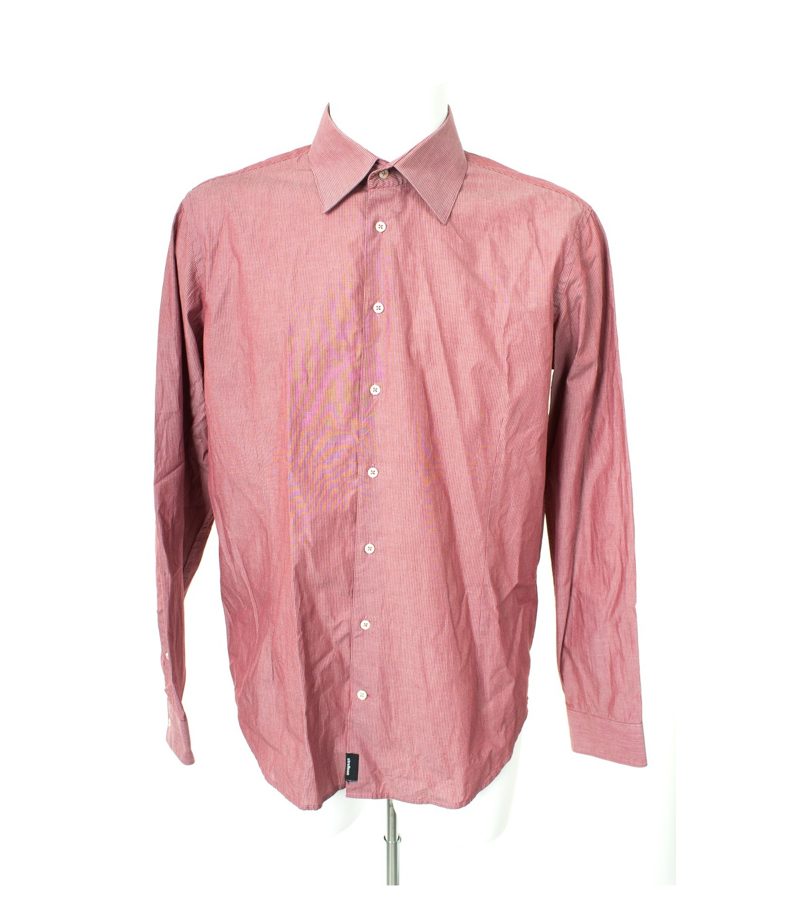 strellson Herren Hemd Klassische SHAPED FIT Shirt Gr. 41/16,5 Weiß/Rosa – Foto 1