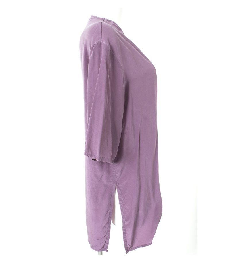 Cocon SEIDEN Damen Bluse Shirt Gr. DE 42 Violett Seide – Foto 2