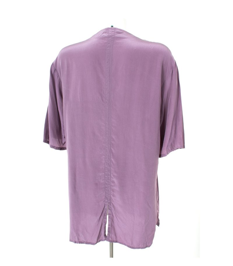 Cocon SEIDEN Damen Bluse Shirt Gr. DE 42 Violett Seide – Foto 3