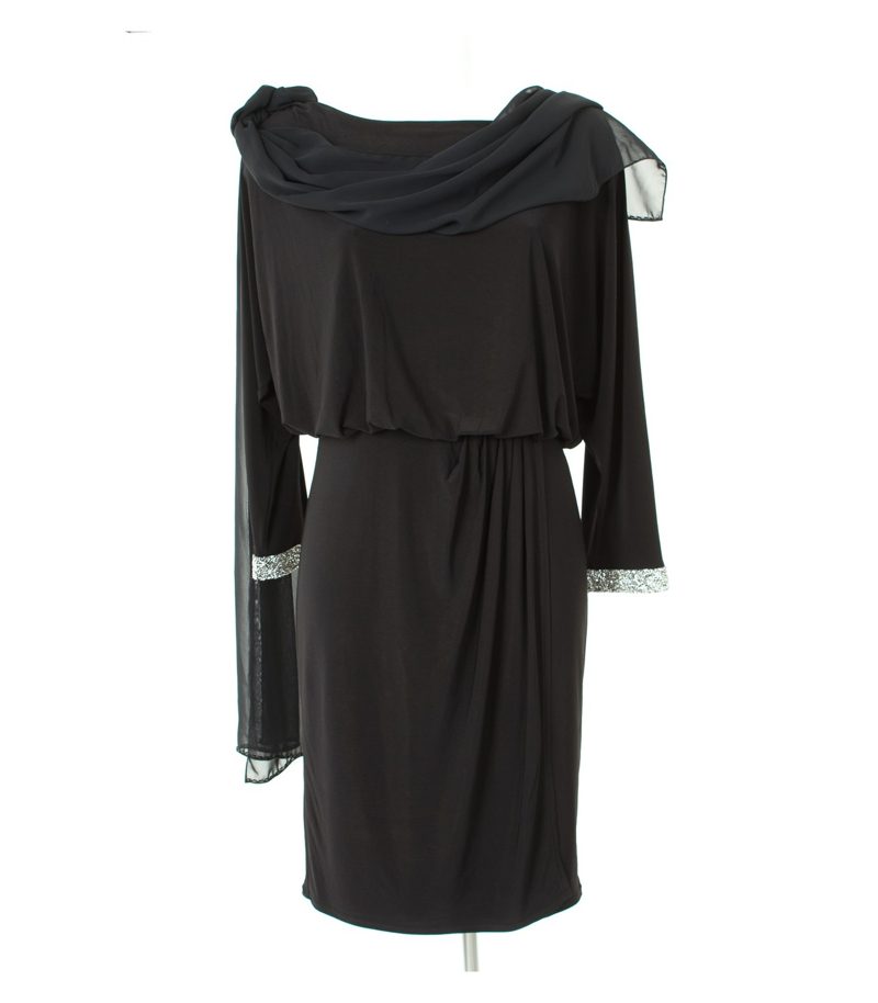 MARIPOSA Damen Kleid Abendkleid Gr. DE 36 Schwarz – Foto 1