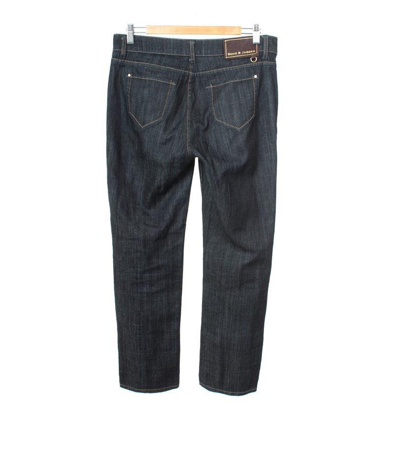 SOHO & JAGGER Damen Hose Jeans Gr. DE 40/L32 Blau Baumwolle – Foto 2