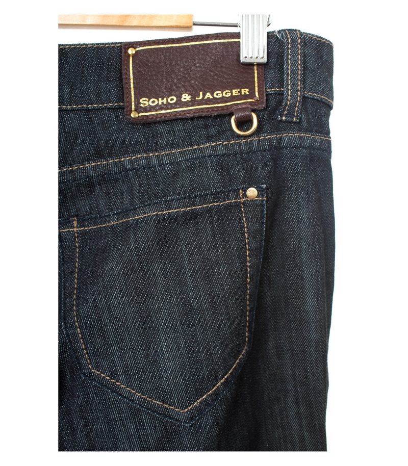 SOHO & JAGGER Damen Hose Jeans Gr. DE 40/L32 Blau Baumwolle – Foto 3