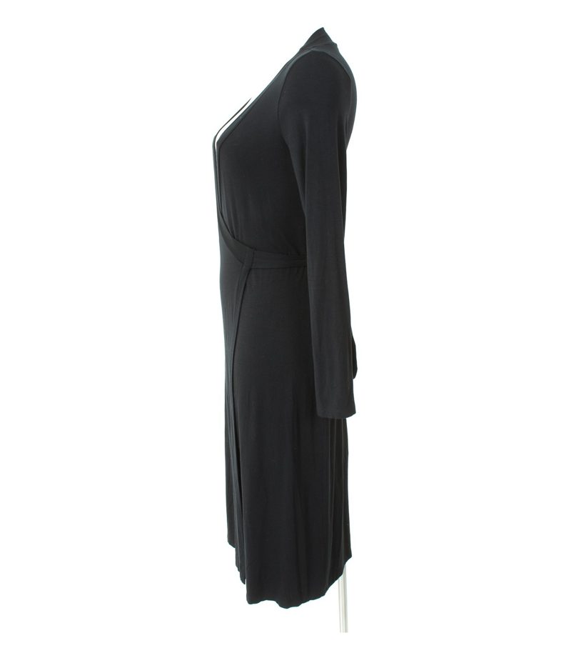 Boden Damen Kleid Maxikleid Gr. UK 8/DE 34 Schwarz Viskose – Foto 2