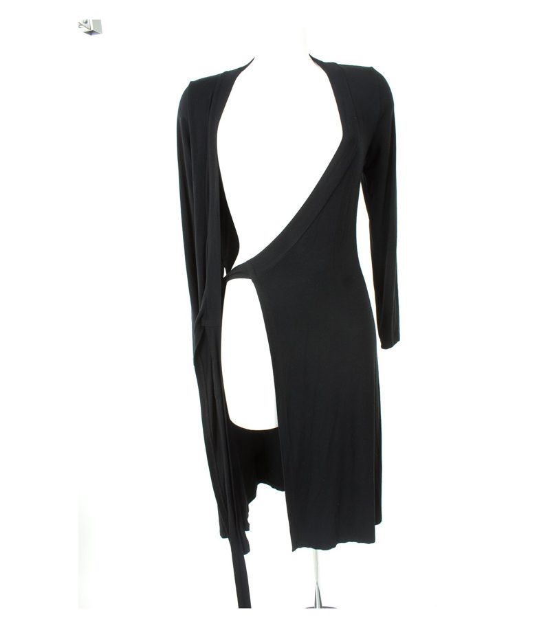 Boden Damen Kleid Maxikleid Gr. UK 8/DE 34 Schwarz Viskose – Foto 5
