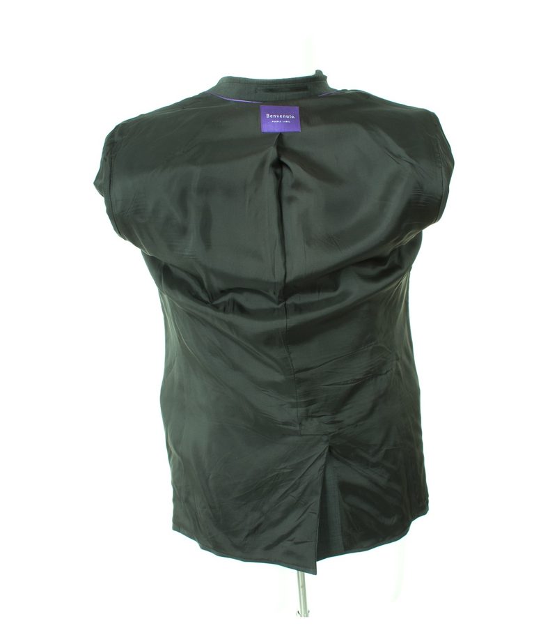 Benvenuto. PURPLE LABEL Herren Sakko Gr. 50 Grauschwarz Wolle – Foto 5