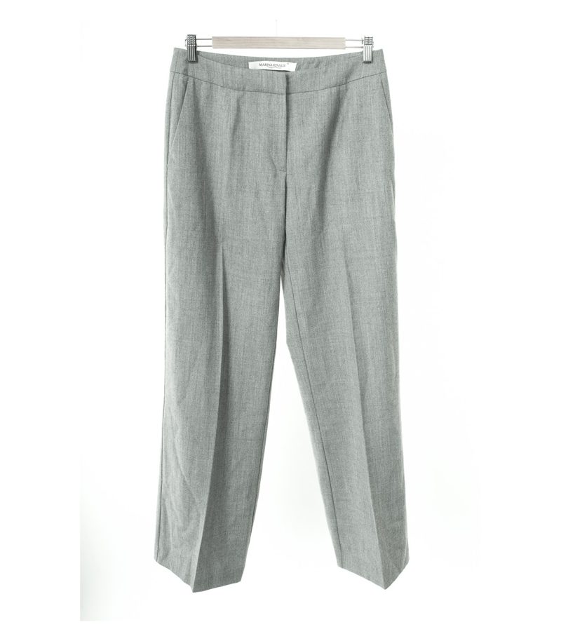 MARINA RINALDI Damen Hose Gr. 15/DE 36 Grau Wolle – Foto 1
