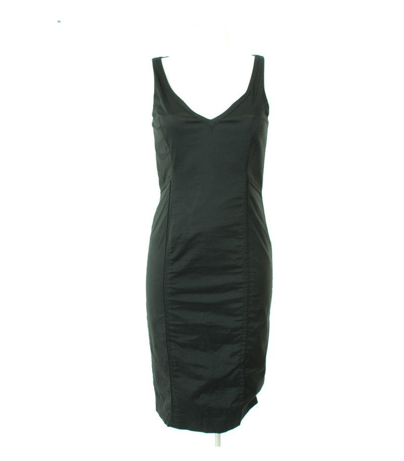 comma, Damen Kleid Gr. DE 34 Schwarz Baumwolle – Foto 1