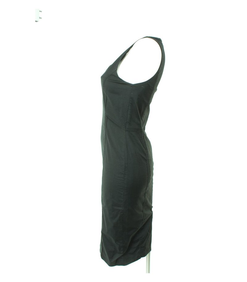 comma, Damen Kleid Gr. DE 34 Schwarz Baumwolle – Foto 2