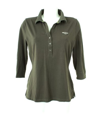 Damen Langarmshirt Shirt Gr. L Grau Baumwolle