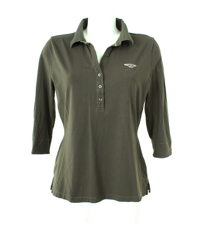 Damen Langarmshirt Shirt Gr. L Grau Baumwolle – Foto 1