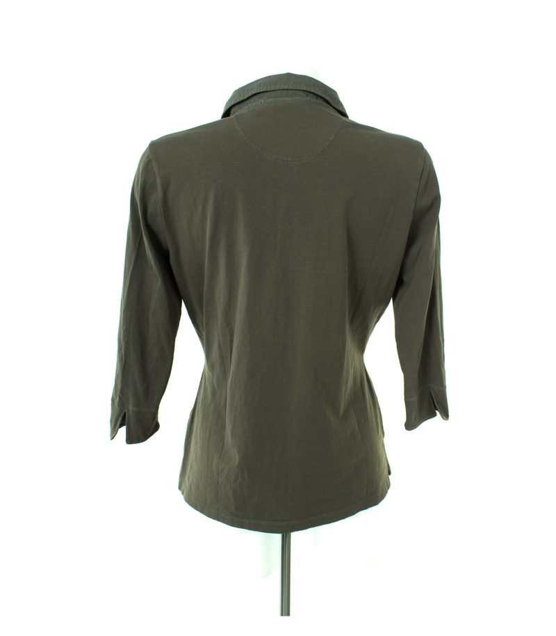 Damen Langarmshirt Shirt Gr. L Grau Baumwolle – Foto 3
