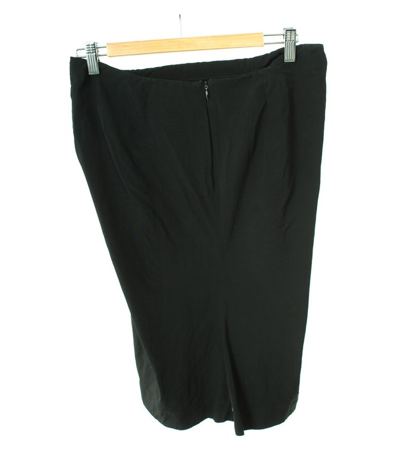 SPORTMAX Damen Rock Gr. DE 40 Schwarz Baumwolle Viskose – Foto 2