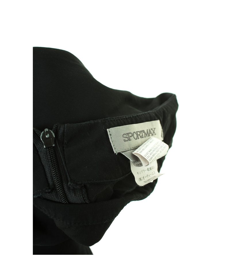 SPORTMAX Damen Rock Gr. DE 40 Schwarz Baumwolle Viskose – Foto 3