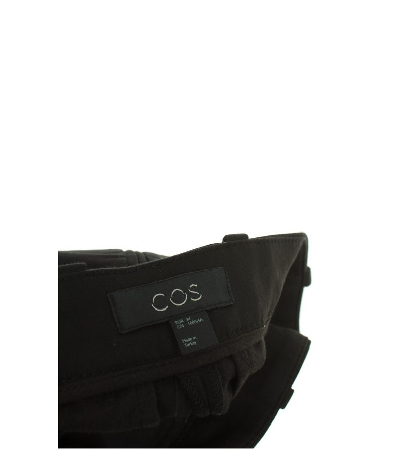 COS Damen Hose Gr. DE 34 Schwarz Baumwolle Viskose – Foto 3
