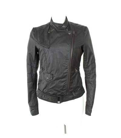 TOM TAILOR Denim Damen Jacke Gr. M Schwarz Baumwolle