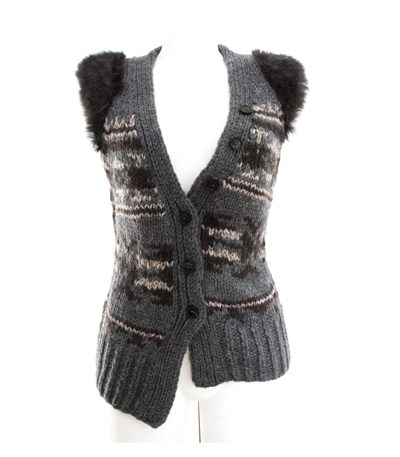 drykorn Damen for beautiful people Wester Strickweste Gr. M Wolle-Alpaka Strick