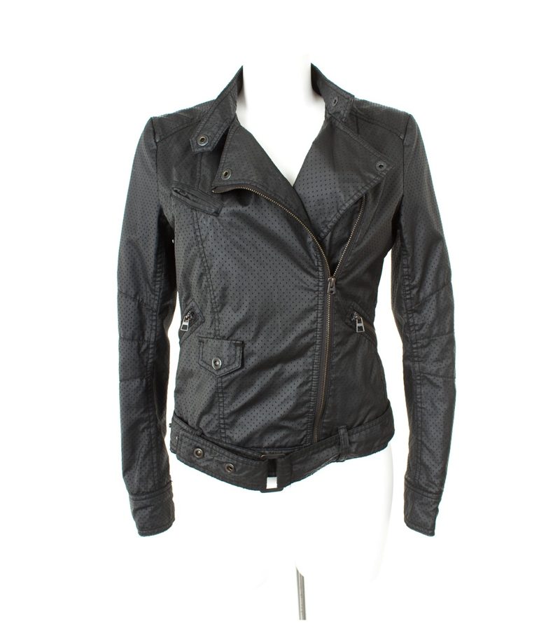 TOM TAILOR Denim Damen Jacke Gr. M Schwarz Baumwolle – Foto 4