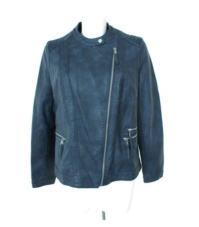 TCM Damen Jacke Gr. IT 46/DE 40 Blau Viskose