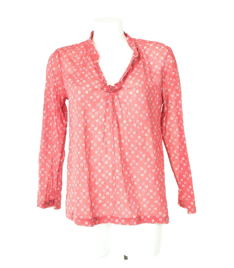 Massimo Alba Damen Bluse Shirt Tuniken Gr. M Mehrfarbig Baumwolle Seide – Foto 1