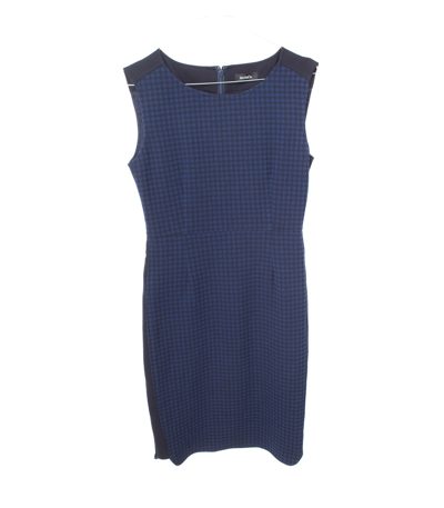 MAX&Co. Damen Kleid Gr. DE 36 Blau Viskose Baumwolle