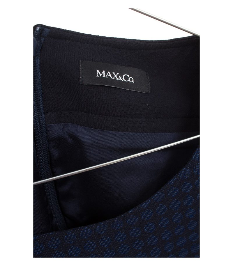 MAX&Co. Damen Kleid Gr. DE 36 Blau Viskose Baumwolle – Foto 3