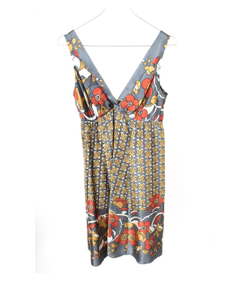 single Damen Kleid Gr. S Mehrfarbig Seide – Foto 2