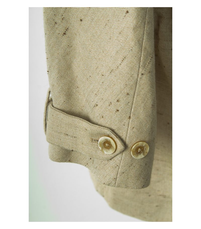 Massimo Dutti Damen Jacke Kapuzenjacke Gr. L Mehrfarbig Baumwolle Leinen Viskose – Foto 4