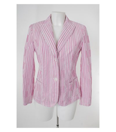 ADAGIO Damen Blazer Gr. DE 38 Rosa/Weiß