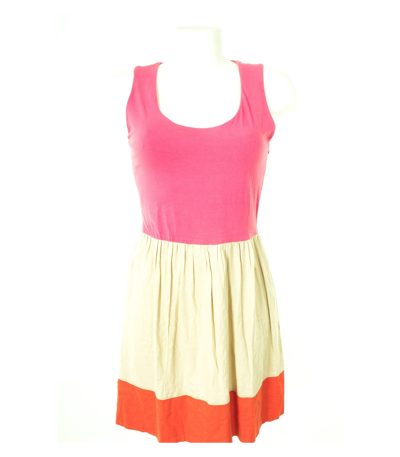 Massimo Dutti Damen Kleid Gr. M/32 Mehrfarbig