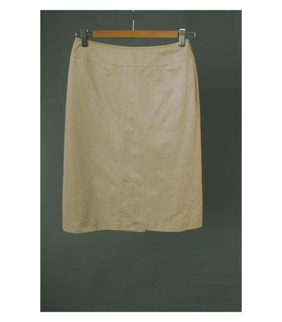 Laurel Damen Rock Minirock Gr. DE 34 Beige Baumwolle