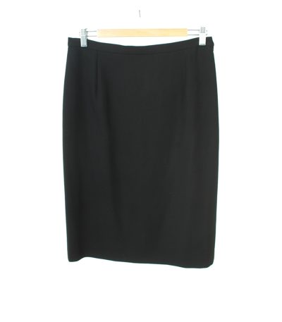 Max Mara Damen Rock Gr. DE 38 Schwarz Wolle