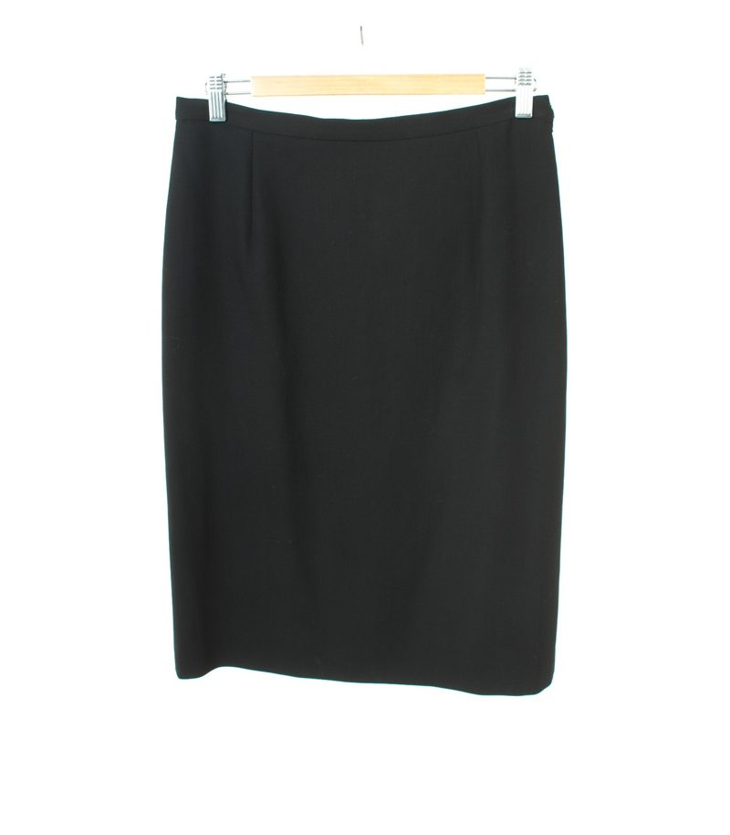 Max Mara Damen Rock Gr. DE 38 Schwarz Wolle – Foto 1
