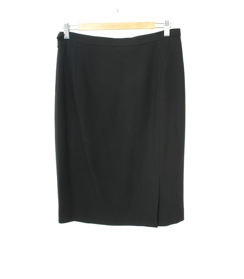 Max Mara Damen Rock Gr. DE 38 Schwarz Wolle – Foto 2
