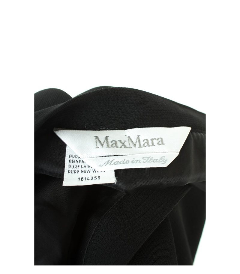 Max Mara Damen Rock Gr. DE 38 Schwarz Wolle – Foto 3