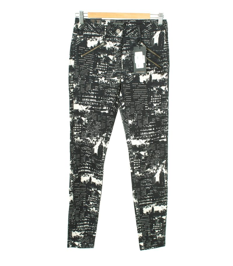 MAISON SCOTCH Damen Hose Jeans Gr. W27 L32 Beige/Schwarz Baumwolle NEU – Foto 1