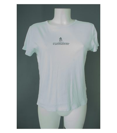 ELEMENTE CLEMENTE T-shirt Shirt Kurzarm Freizeit Baumwolle Damen Gr. 1/ DE 36/38 in Weiß