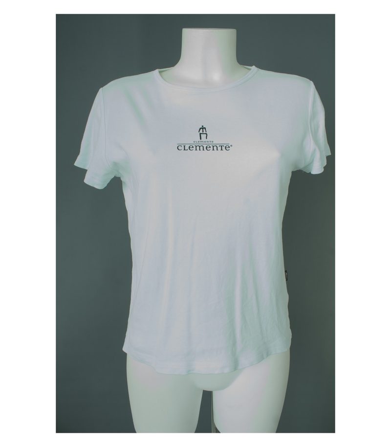 ELEMENTE CLEMENTE T-shirt Shirt Kurzarm Freizeit Baumwolle Damen Gr. 1/ DE 36/38 in Weiß – Foto 1