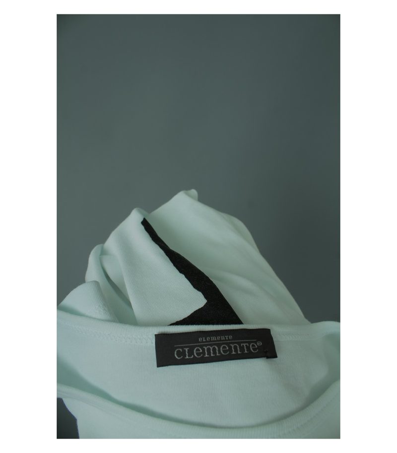 ELEMENTE CLEMENTE T-shirt Shirt Kurzarm Freizeit Baumwolle Damen Gr. 1/ DE 36/38 in Weiß – Foto 4