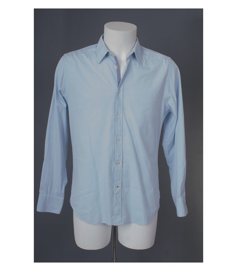 Marc O'Polo Herren Hemd Freizeit Shirt Gr. S/38 Blau Baumwolle – Foto 1