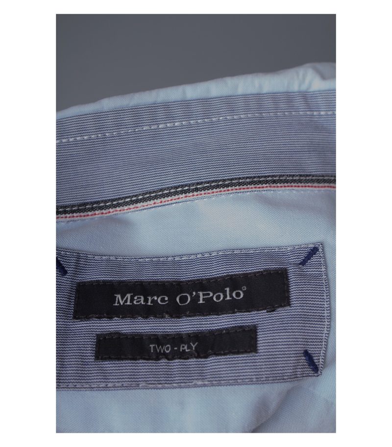 Marc O'Polo Herren Hemd Freizeit Shirt Gr. S/38 Blau Baumwolle – Foto 5