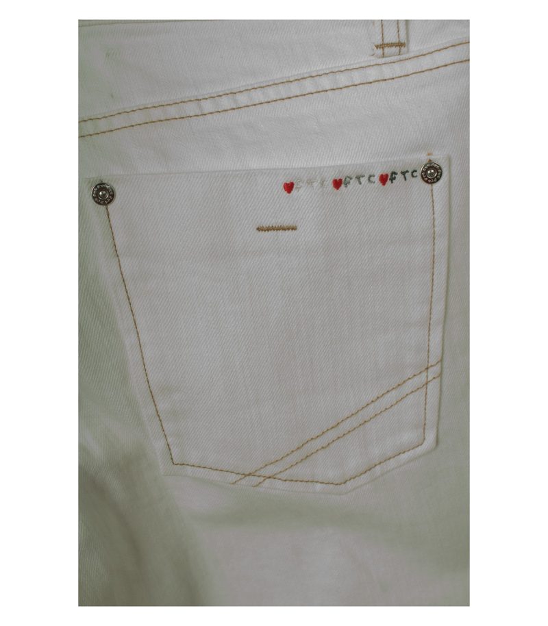 fTc Damen Hose Jeans Gr. DE 38 Beige – Foto 3