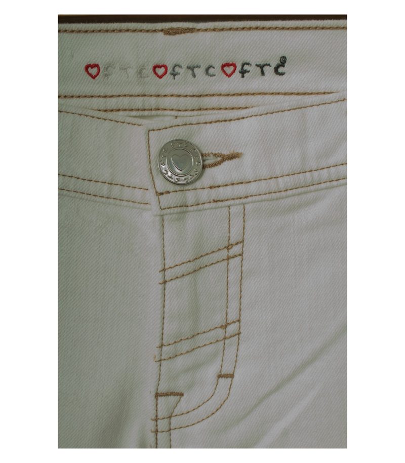 fTc Damen Hose Jeans Gr. DE 38 Beige – Foto 5