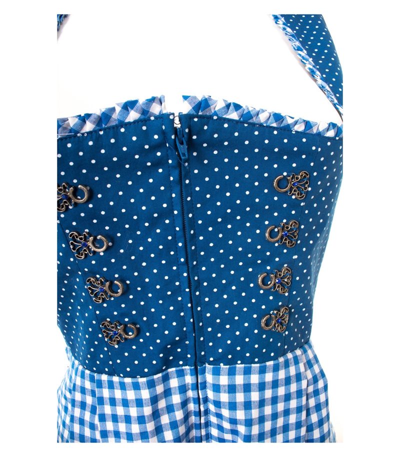 ORIGINAL STEINDL München-Salzburg Trachten Damen Kleid Gr. DE 38 Baumwolle – Foto 4
