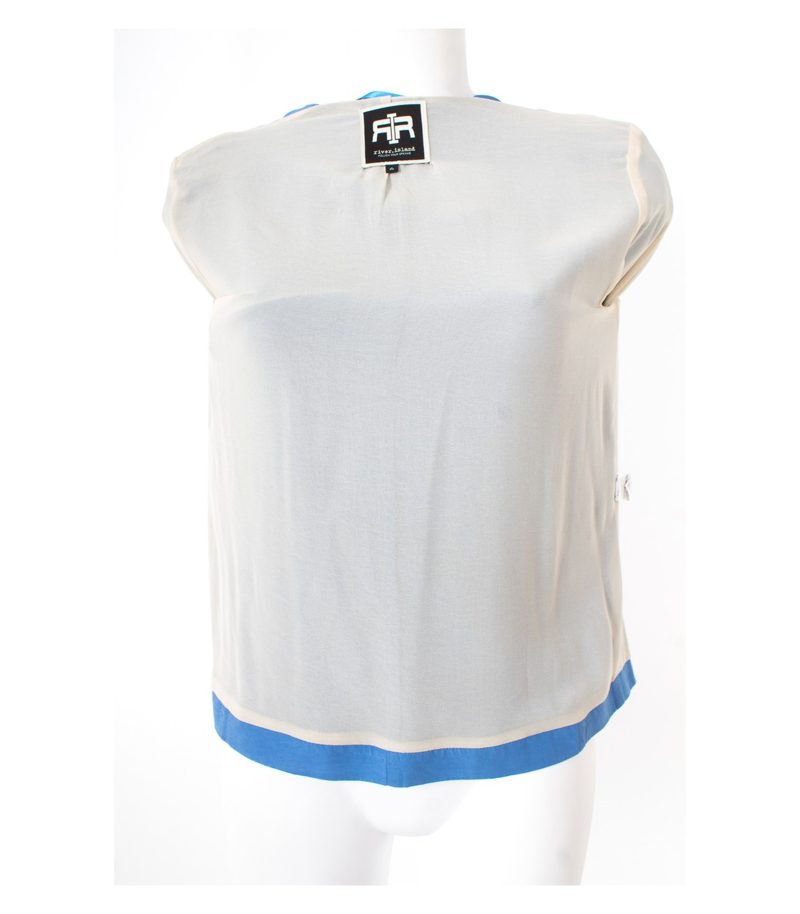 river. island Damen Blazer Gr. DE 32/UK 6 Blau Viskose – Foto 4