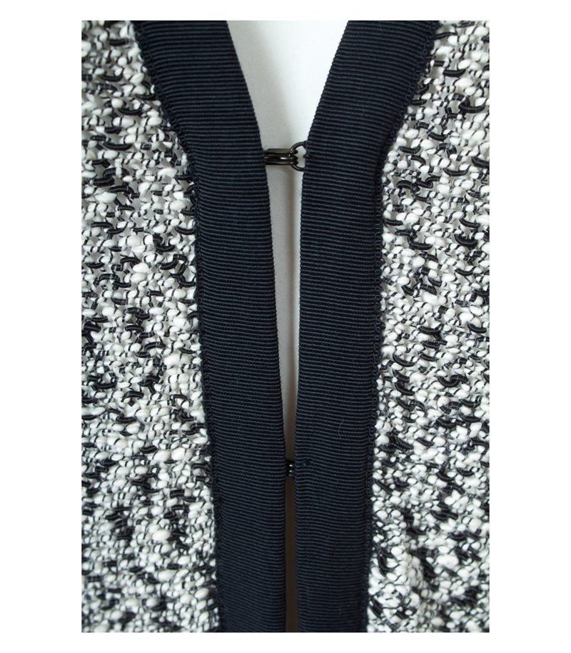 AMBIENTE Damen Strickmantel Gr. DE 38 Mehrfarbig Knit Baumwolle Viskose – Foto 4