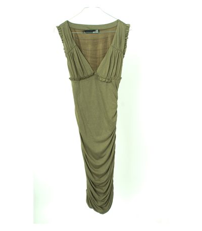 LOVE MOSCHINO Damen Kleid Gr. DE 36 Khaki Baumwolle