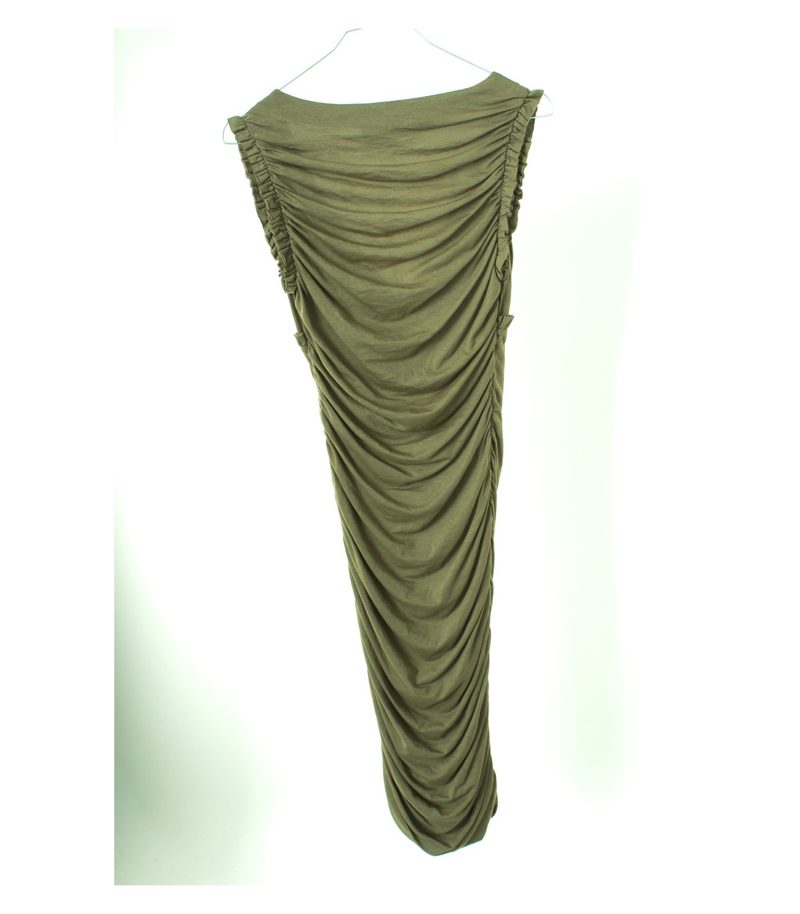 LOVE MOSCHINO Damen Kleid Gr. DE 36 Khaki Baumwolle – Foto 3