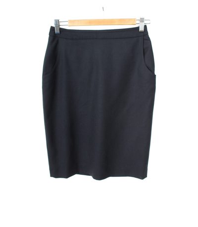 GANT Damen Rock Gr. DE 34 Blau Wolle